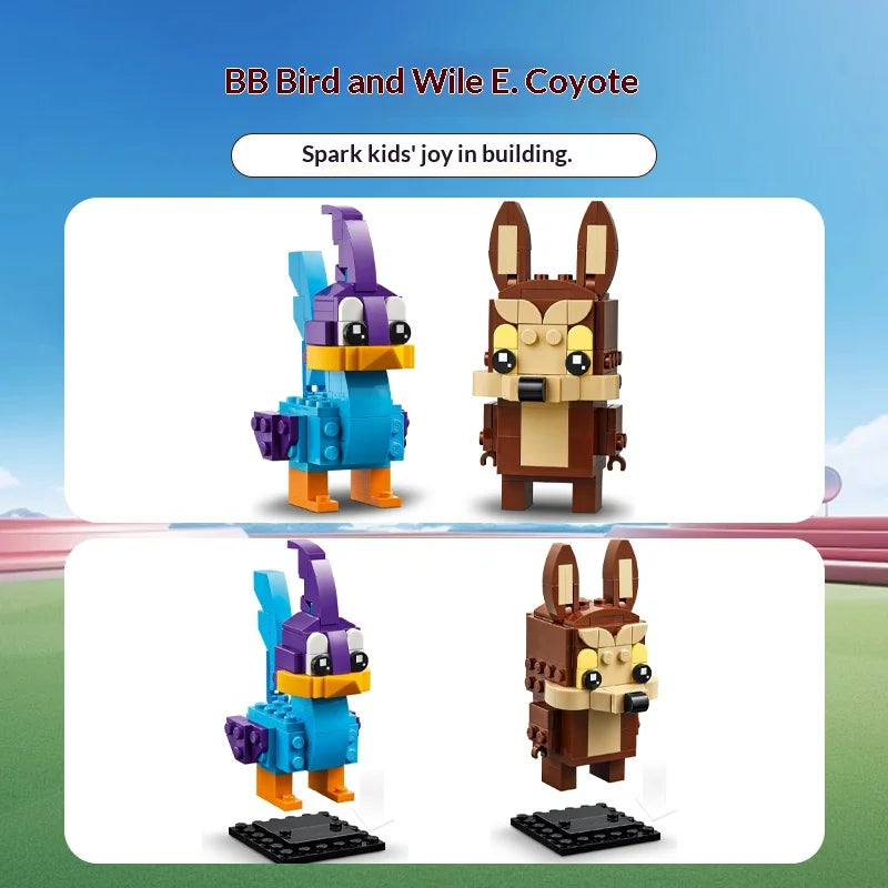 LEGO BrickHeadz 40559 Road Runner & Wile E. Coyote Building Set