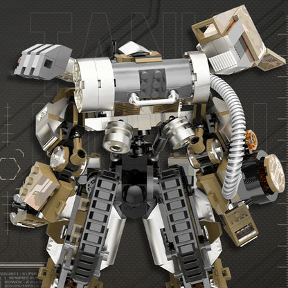 Mecha Robot MOC Building Set – 598–624 Piece Sci-Fi Brick Model