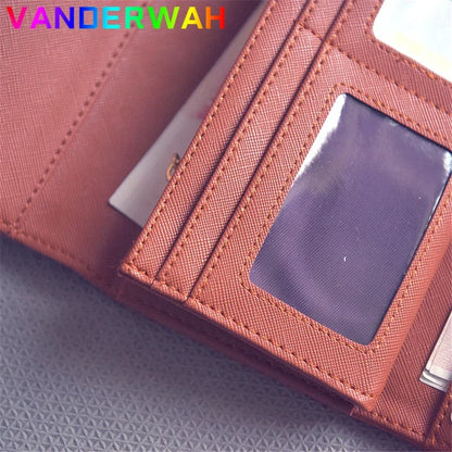 Vintage Hollow-Out Leather Wallet Clutch Purse for Women