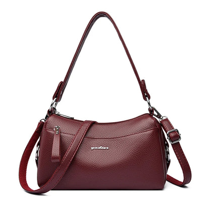 Women's Soft PU Leather Shoulder Crossbody Bag – Designer Handbag