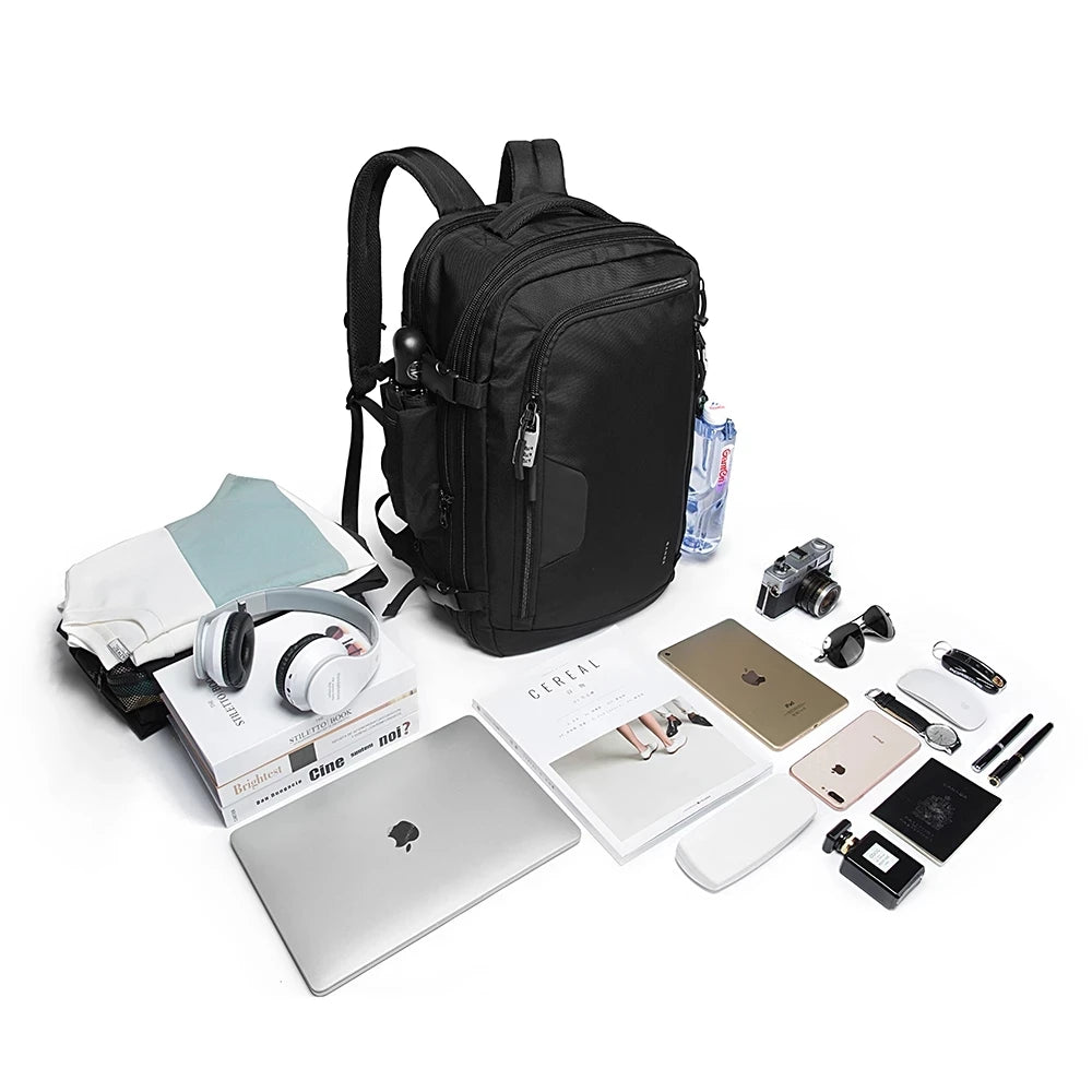 BANGE Expandable Travel Backpack – 36-55L Laptop Bag for Men