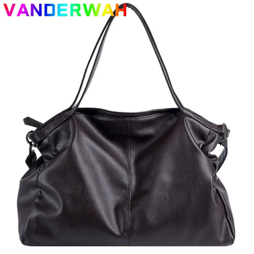 Large Soft Leather Hobo Shoulder Bag for Women