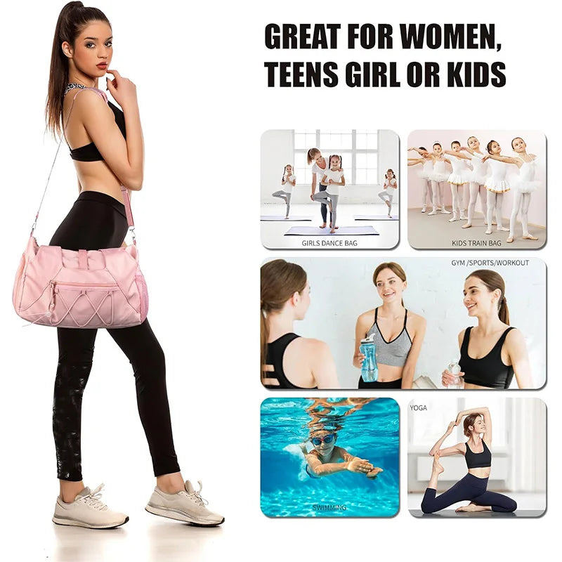 Yoga Mat Gym Bag – Sports Duffle for Women & Men