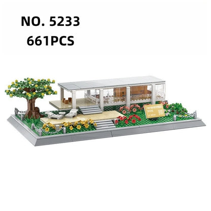 Farnsworth House Architecture Building Blocks Set – 661 Pieces