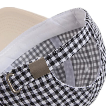 Plaid Baseball Cap – Soft Top Vintage Unisex Sun Hat