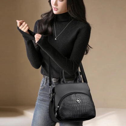 PU Leather Top Handle Handbag – Women's Large Crossbody Shoulder Bag