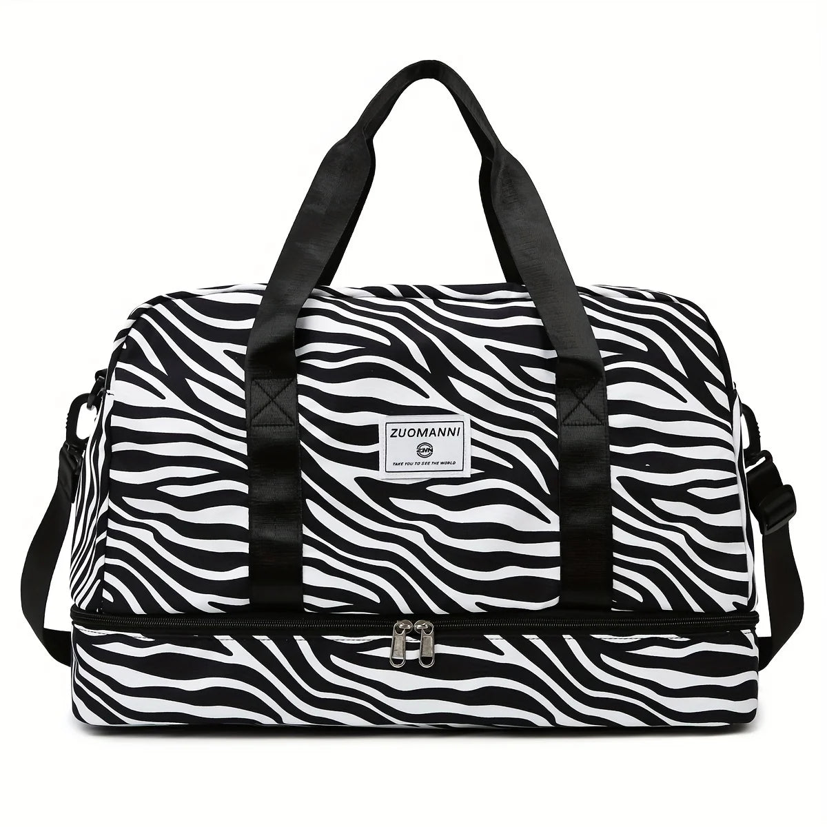 Animal Print Women's Duffle Bag – Large Nylon Gym & Travel Weekender