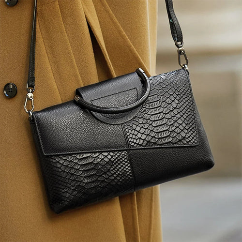 Woven Texture PU Leather Crossbody Bag for Women