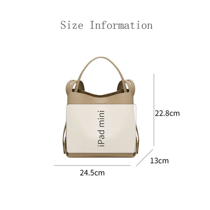 Foxer Simple Genuine Leather Handbag Women S Shoulder Bag Tote Bucket Large Capacity Female Cross