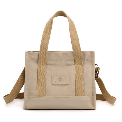 Simple Fashion Shoulder Bags For Women 2022 New Handbags Waterproof Nylon Canvas Tote Bag With Pockets Crossbody Lunch Bag Bolso