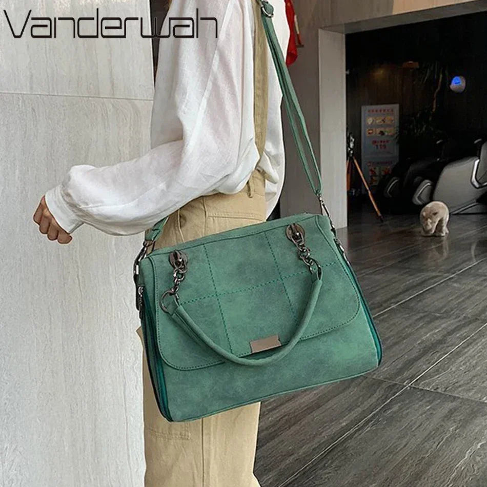 Luxury Soft Leather Crossbody Handbag for Women