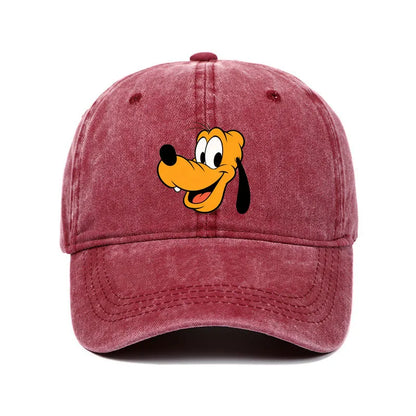 Cartoon Character Baseball Cap – Vintage Washed Unisex Hat