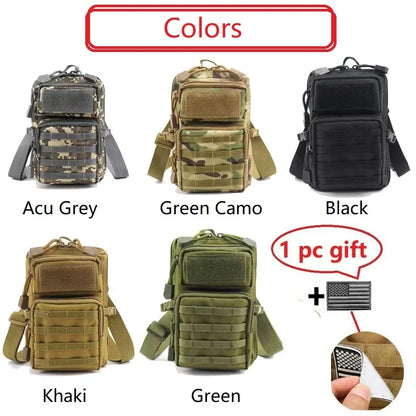 Tactical MOLLE Sling Bag – Waterproof Outdoor Waist Pack