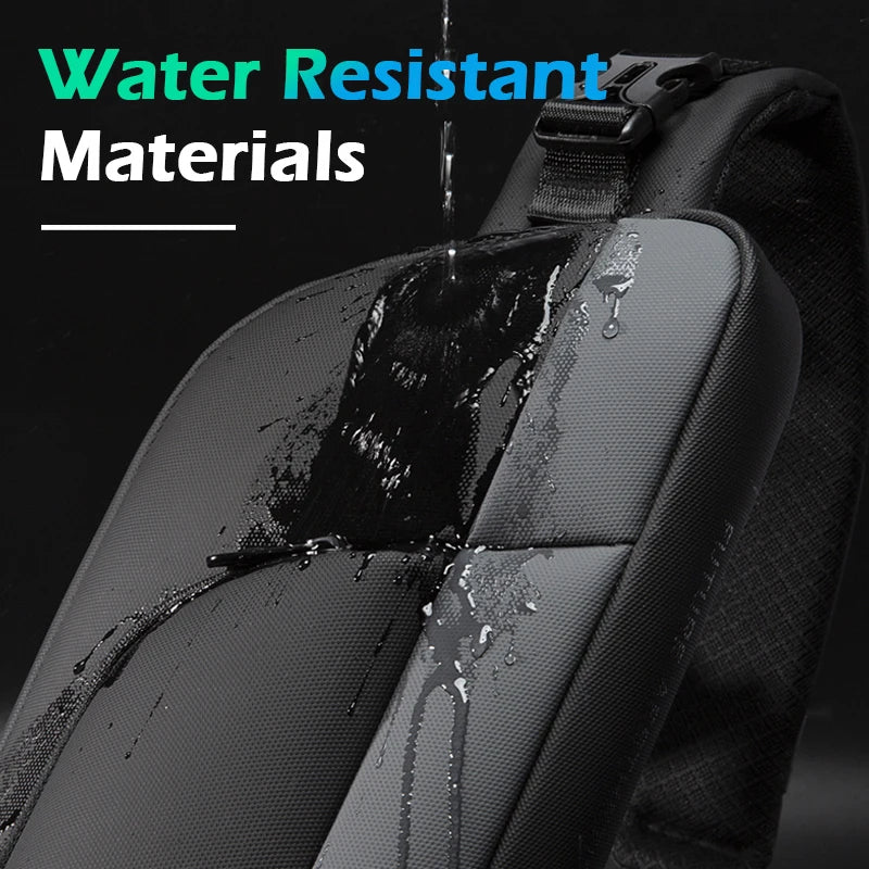 Bange Men's Waterproof Crossbody Sling Bag – Multifunctional Chest Messenger