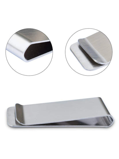 Stainless Steel Money Clip for Men – Ultra-Thin Minimalist Cash Clip