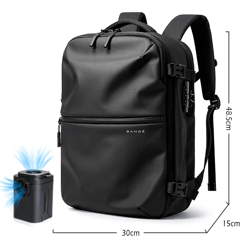 Anti-Theft Travel Backpack with Vacuum Compression & Laptop Compartment