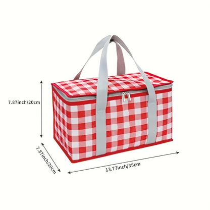 Insulated Picnic Cooler Bag – Large Capacity Foldable Lunch Tote