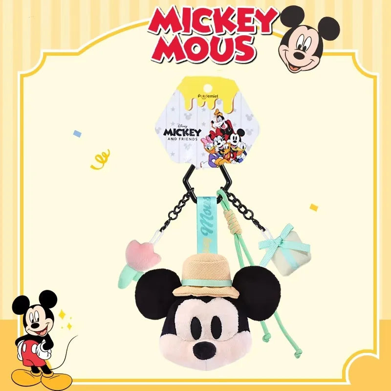 Mickey & Friends Plush Keychain Pendant – Cute Stuffed Doll