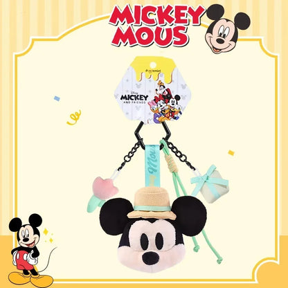 Mickey & Friends Plush Keychain Pendant – Cute Stuffed Doll