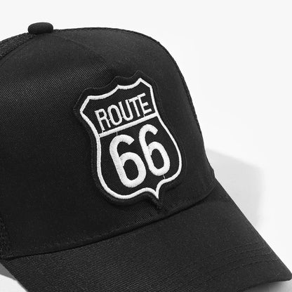 Route 66 Mesh Trucker Cap – Breathable Adjustable Baseball Hat