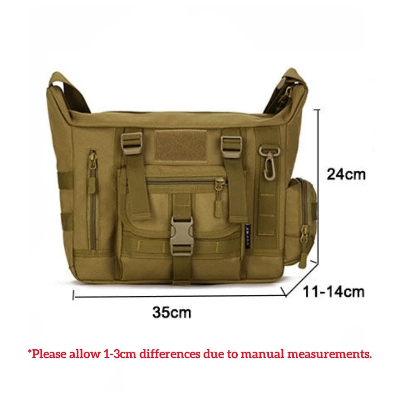 Tactical Shoulder Bag – 14" Laptop MOLLE Messenger Bag for Men