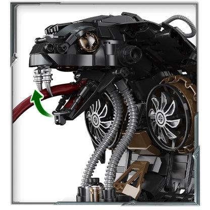 Cyberpunk Mechanical Snake Building Blocks Set – 1000 Pcs MOC