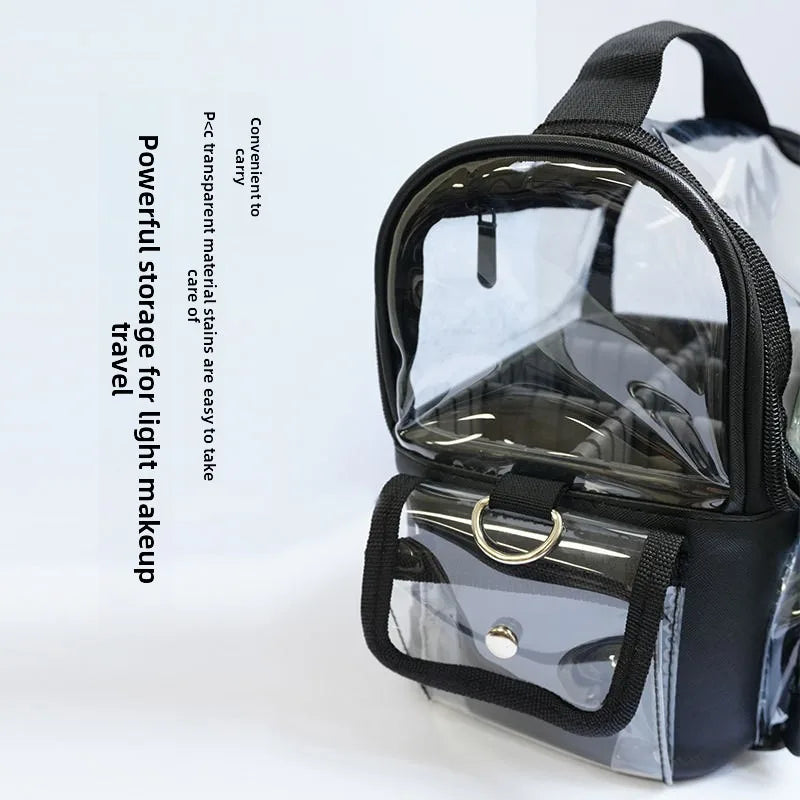 Clear PVC Stadium Approved Tote Bag – Multi-Pocket Crossbody for Women