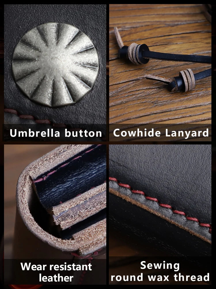 Handmade Horween Chromexcel Leather Card Wallet with Coin Purse