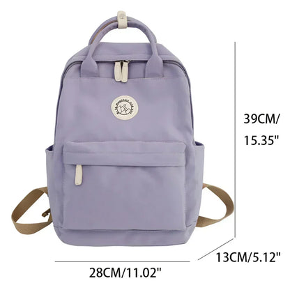Waterproof Nylon Backpack for Women – School & Travel