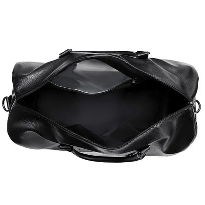 Leather Duffle Bag for Men – Large Capacity Travel Weekender