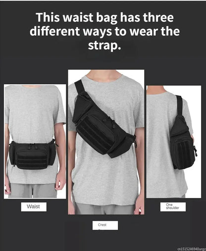 Tactical Waist Bag – MOLLE Fanny Pack for Hiking & Cycling