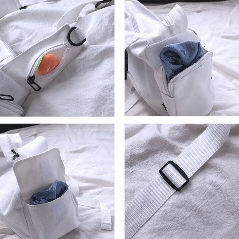 Canvas Messenger Bag – Unisex Japanese Harajuku Crossbody Shoulder Bag
