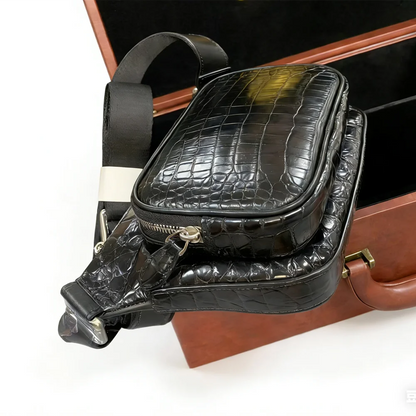Crocodile Leather Belt Bag Men – Luxury Crossbody Waist Pack
