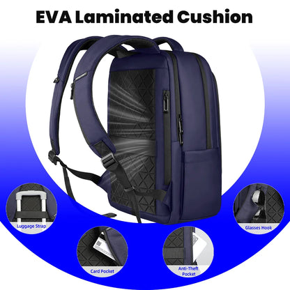 Airline-Approved Laptop Backpack for Men – 17" Business Rucksack with USB Port