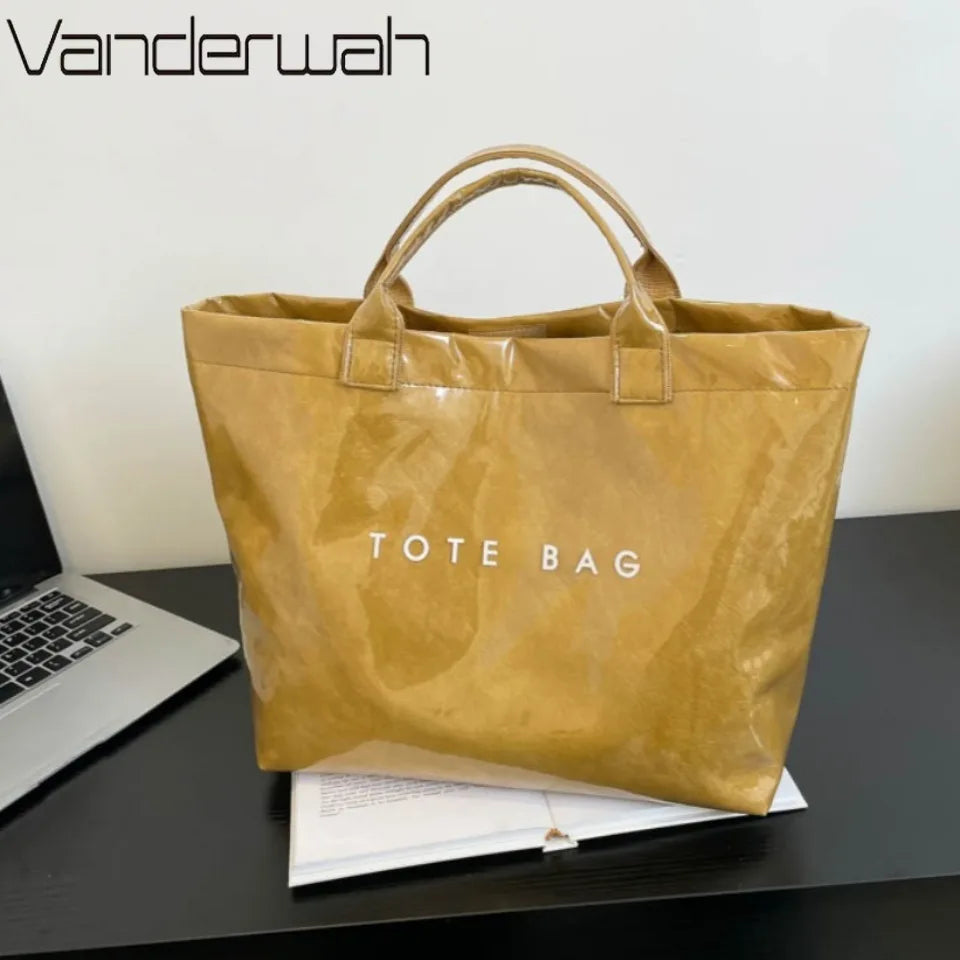 PVC Tote Bag for Women – Large Waterproof Shopper