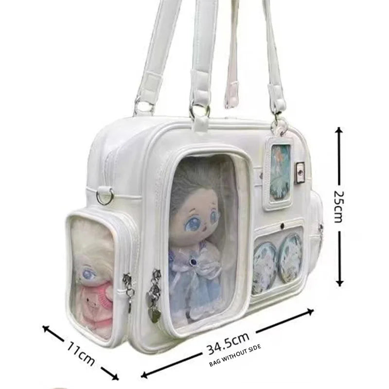 Ita Bag Large Capacity Transparent Window Shoulder Bag