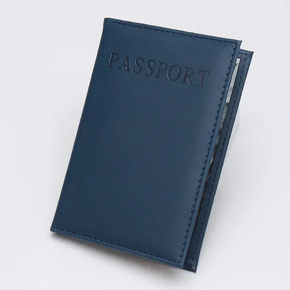 PU Leather Passport Holder – Travel Card Case Wallet