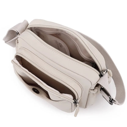 Women's Waterproof Nylon Crossbody Bag – Lightweight Small Square
