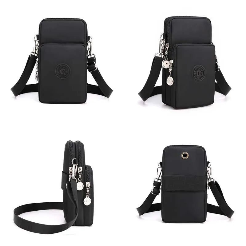 Women's Crossbody Phone Bag – Nylon Shoulder Wallet Purse