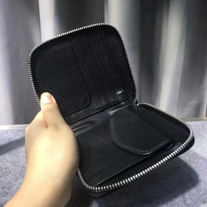 Luxury Crocodile Leather Zipper Wallet for Men