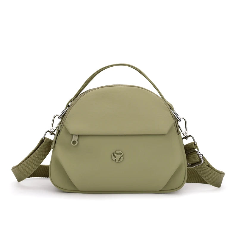 Women's Nylon Crossbody Tote Bag – Waterproof Travel Handbag