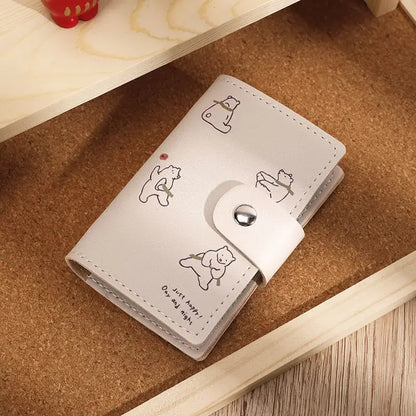 Cute Cartoon Card Holder Wallet – Anti-Theft ID & Credit Card Case