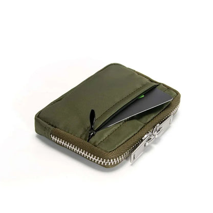 Compact Zipper Wallet & Card Holder Organizer Pouch