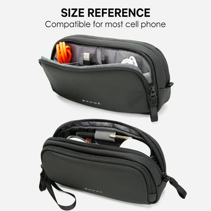 BANGE Electronics Travel Organizer Bag – Waterproof Cable & USB Storage Pouch