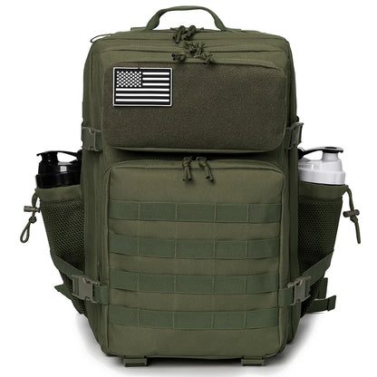 45L Tactical Backpack with Bottle Holder – MOLLE Rucksack for Men