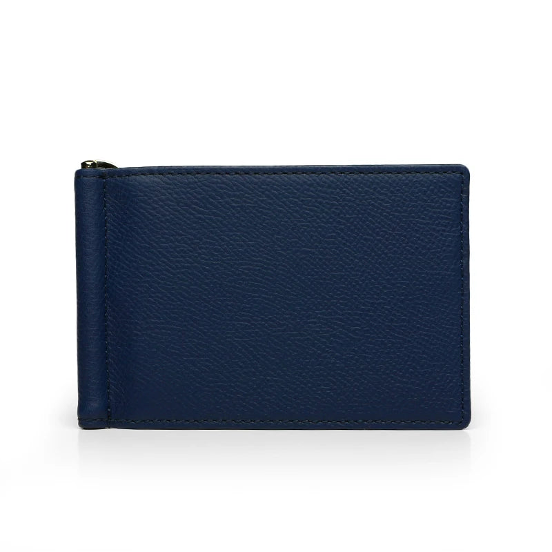 Leather Money Clip Wallet for Men – Hiram Beron Italian Cow Leather