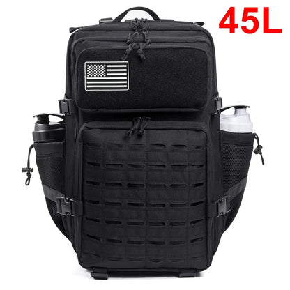 Tactical Backpack with Water Bottle Holder – 25L & 45L