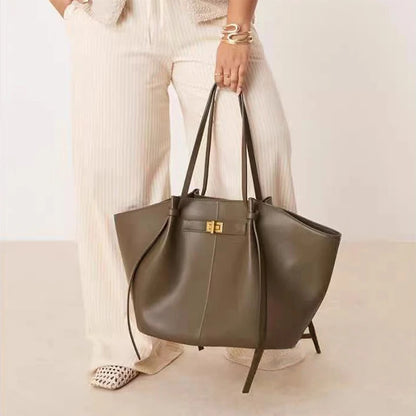 Large Leather Tote Bag for Women – Luxury Wing Shoulder Handbag