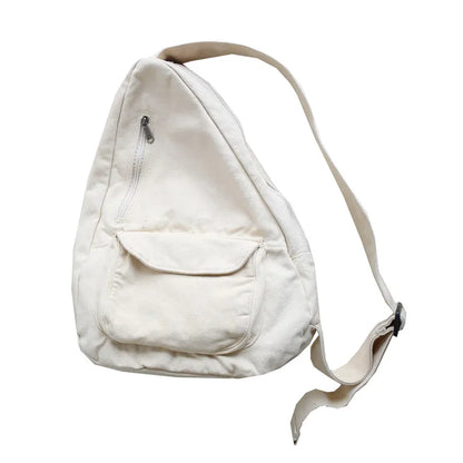 Canvas Crossbody Sling Bag – Unisex Multi-Pocket Shoulder Bag