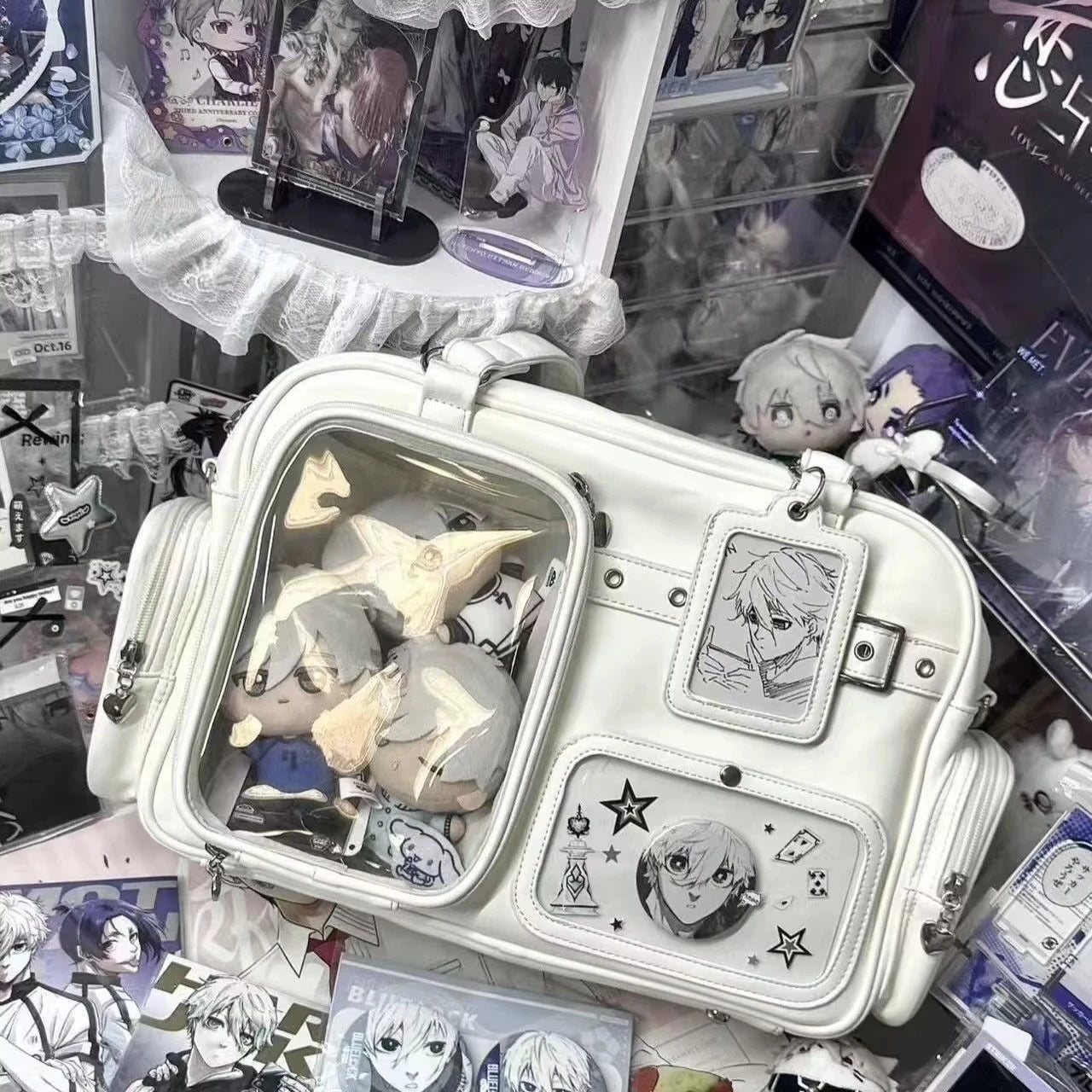 Ita Bag Large Capacity Clear Window Shoulder Bag
